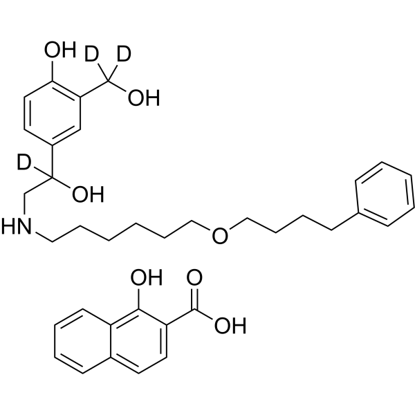 Salmeterol-d3 xinafoate (GR 33343X-d3 (xinafoate))